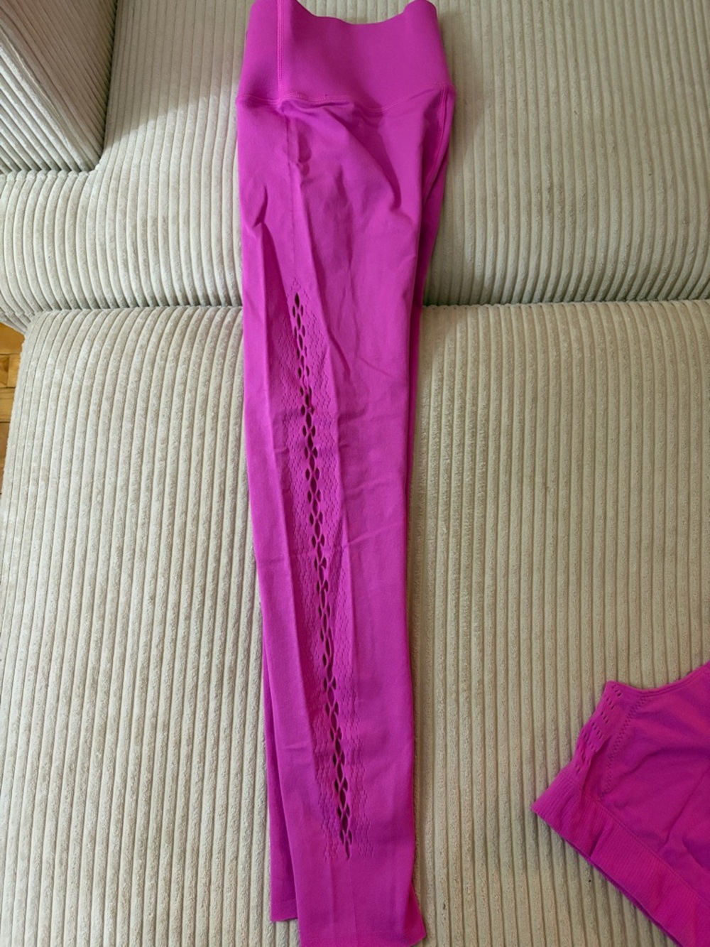 Fabletics SculptKnit Hot Pink Activewear Piece - Picture 5 of 7